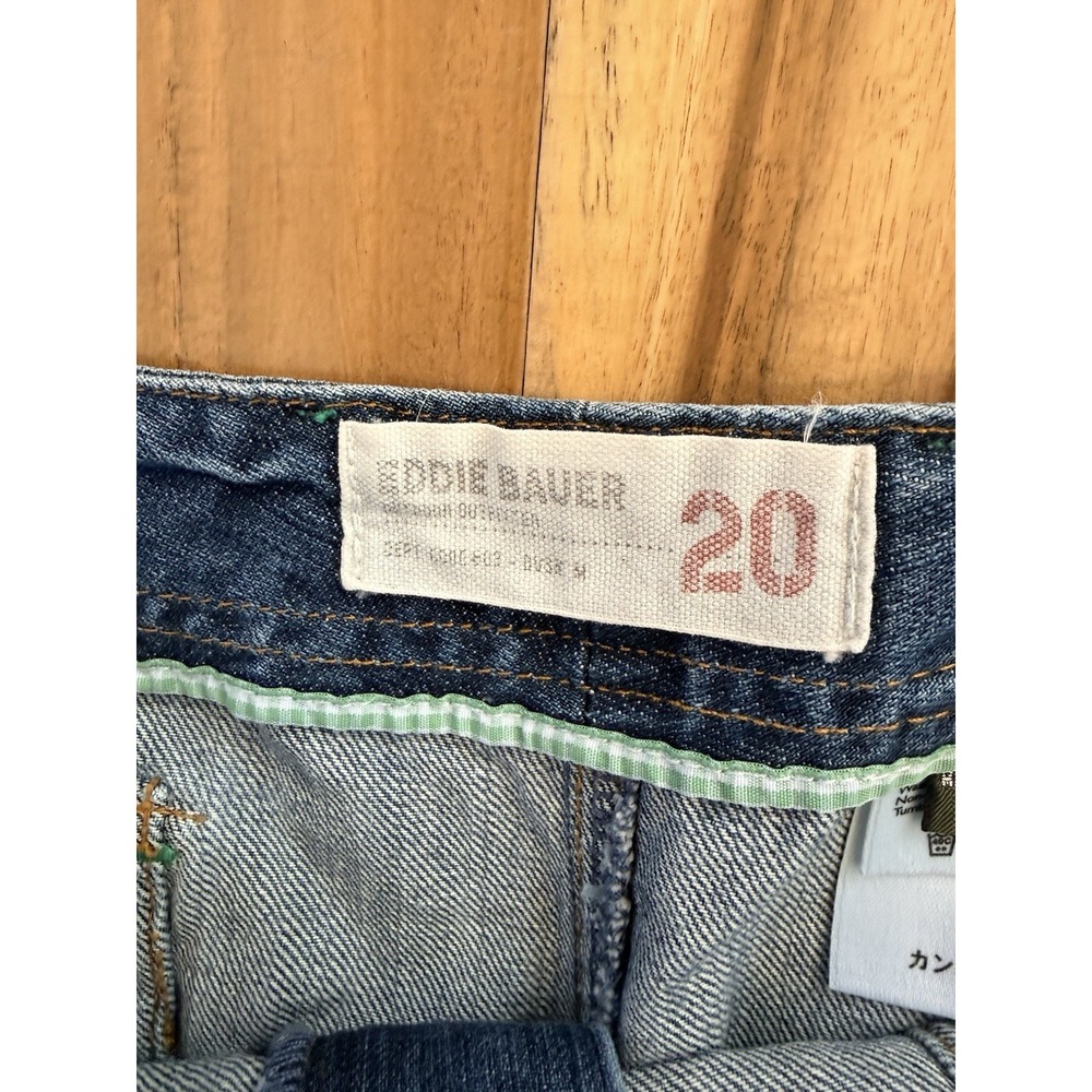 Eddie Bauer Outdoor Outfitters Jean Denim Skirt Womens Sz 14 Classic Blue Cotton - Picture 3 of 5